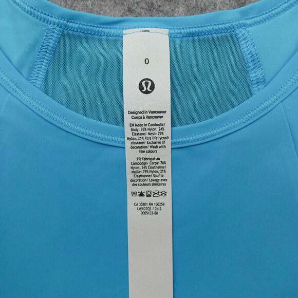 New Lululemon Sculpt Tank Top KYBL Kayak Blue Womens Size 0 - Picture 6 of 7